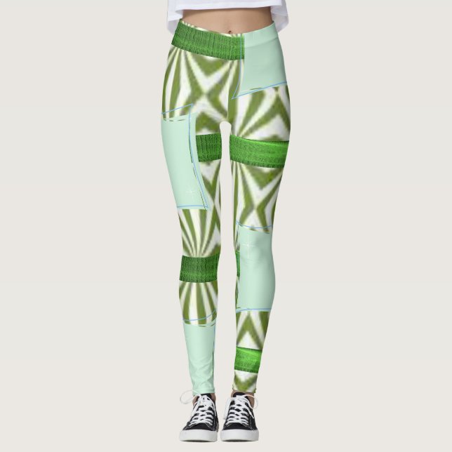 Leggings leggatas verdes largas (Anverso)