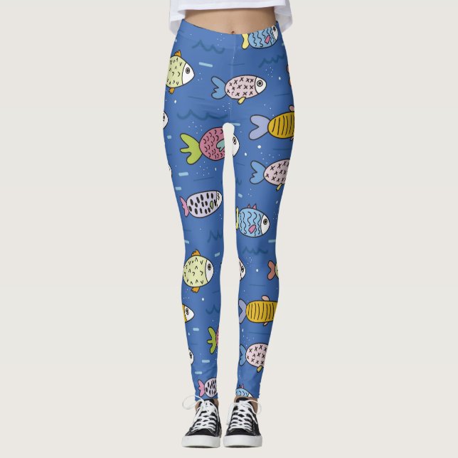 Leggings leggellas de vida oceánica (Anverso)