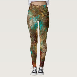 Leggings Leggencias abstractas de cobre