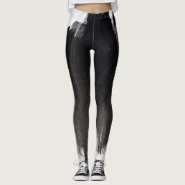 Leggings Leggencias abstractas en blanco y negro