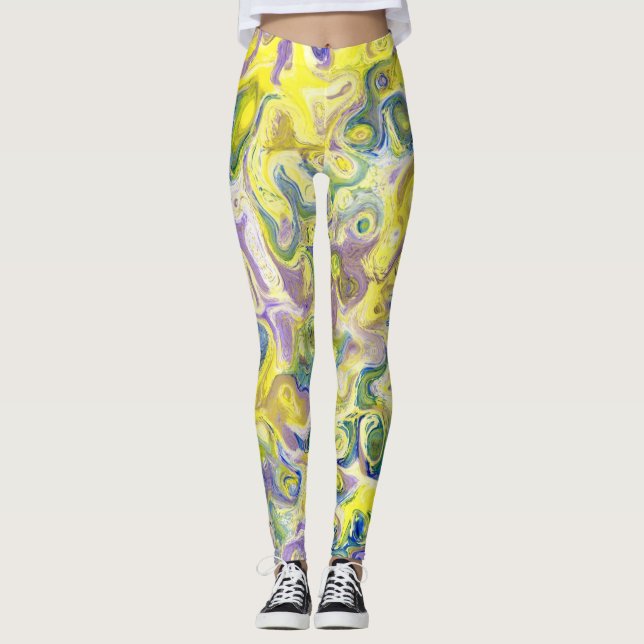 Leggings Leggencias acuarelas para mujeres que aman el colo (Anverso)