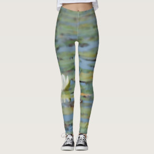 Leggings Leggencias acuáticas de la flor del lago Waterlily