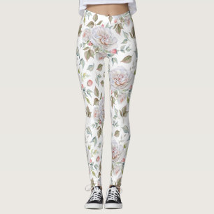 Leggings Leggencias acuáticas florales para mujeres