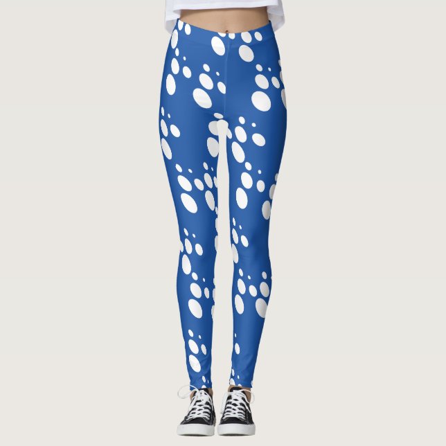 Leggings Leggencias azules de diseño (Anverso)