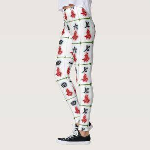 Leggings Leggencias blancas de Mahjong