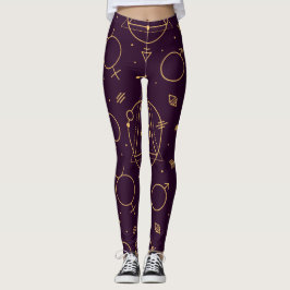 Leggings Leggencias celestes sobre el tema de la luna
