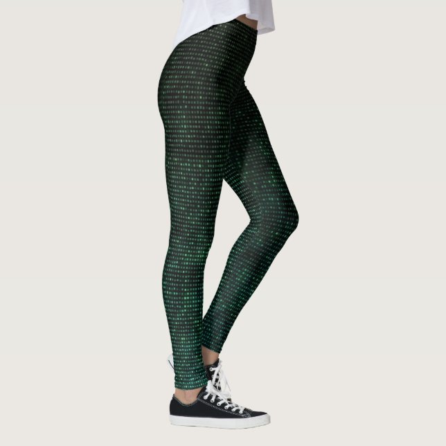 Leggings Leggencias cibernéticas verdes (Derecha)