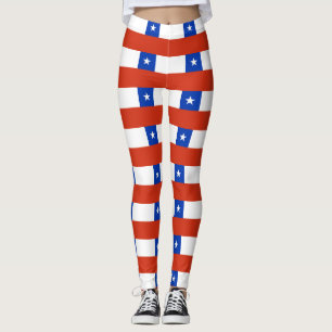 Leggings Leggencias con bandera de Chile