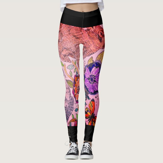Leggings Leggencias con BUNNY EN JARDÍN (Anverso)
