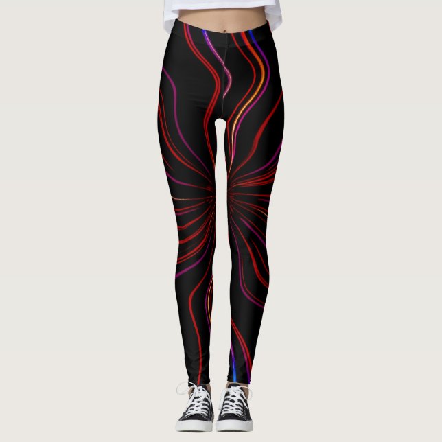 Leggings Leggencias con diseño de arte único (Anverso)
