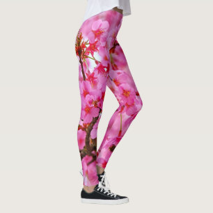 Leggings Leggencias con flores de cerezo rosa