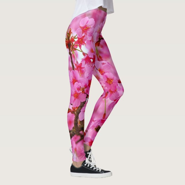 Leggings Leggencias con flores de cerezo rosa (Derecha)