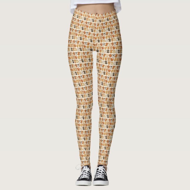 Leggings Leggencias con patrón de cachorro (Anverso)