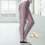 Leggings Leggencias danzantes cálidas para el bailarín<br><div class="desc">Leggings rosadas y estilizadas para clases de baile. Leggings de bailarina rosa para ballet,  jazz,  contemporáneo.</div>
