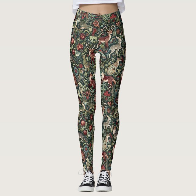 Leggings Leggencias de animales forestales (Anverso)