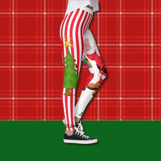 Leggings Leggencias de árbol de Navidad Santa Personalize S (Subido por el creador)