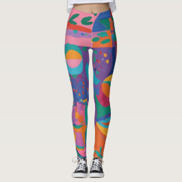 Leggings Leggencias de arte abstractas inspiradas en los ma
