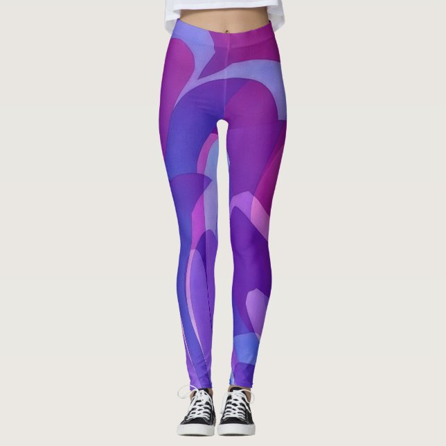 Leggings Leggencias de arte moradas y cirujanas (Anverso)