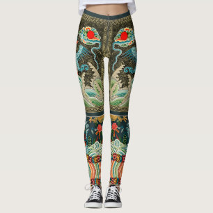 Leggings Leggencias de aves tradicionales japonesas
