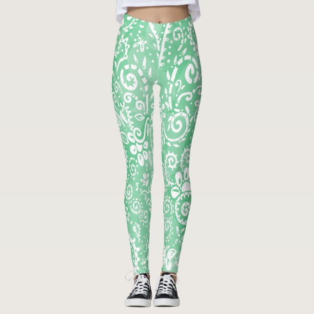 Leggings Leggencias de Bandana verdes (Anverso)