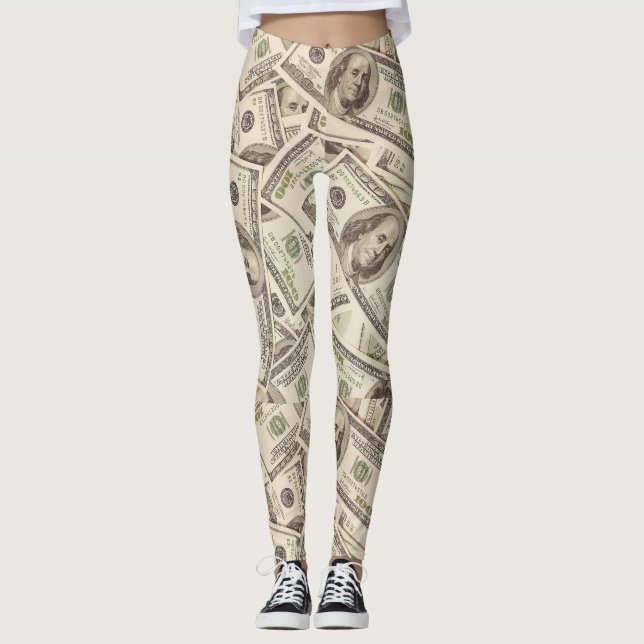 Leggings Leggencias de billetes de cien dólares (Anverso)
