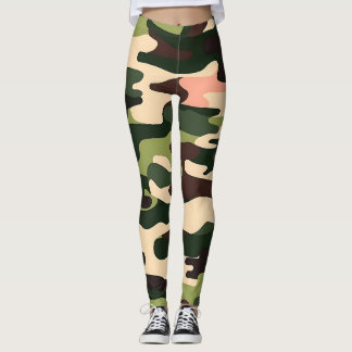 Leggings Leggencias de camuflaje de moda para W activo y ca