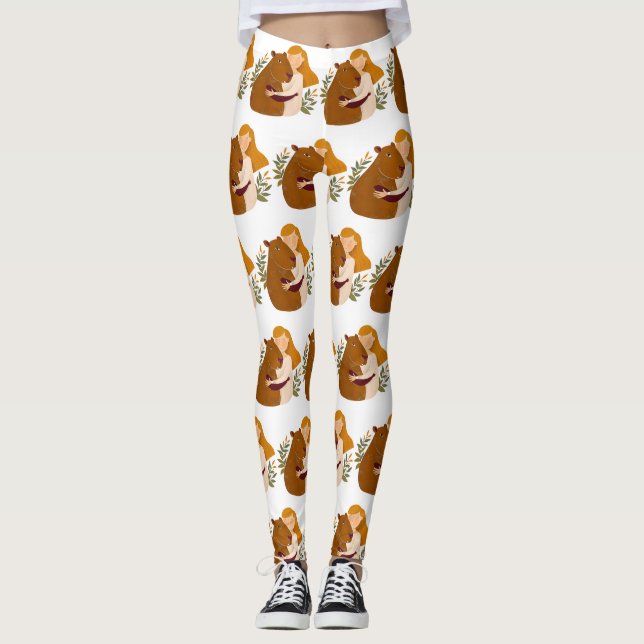Leggings Leggencias de capibara inspiradas en el arte (Anverso)