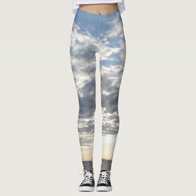 Leggings Leggencias de cielo y nubes (Anverso)