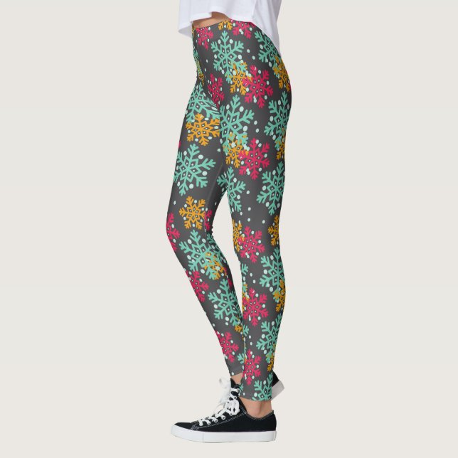Leggings Leggencias de copo de nieve (Izquierda)