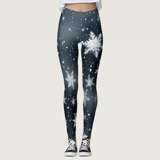 Leggings Leggencias de copo de nieve (Anverso)
