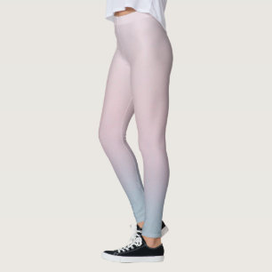 Leggings Leggencias De Damas De Estilo Rosa A Azul