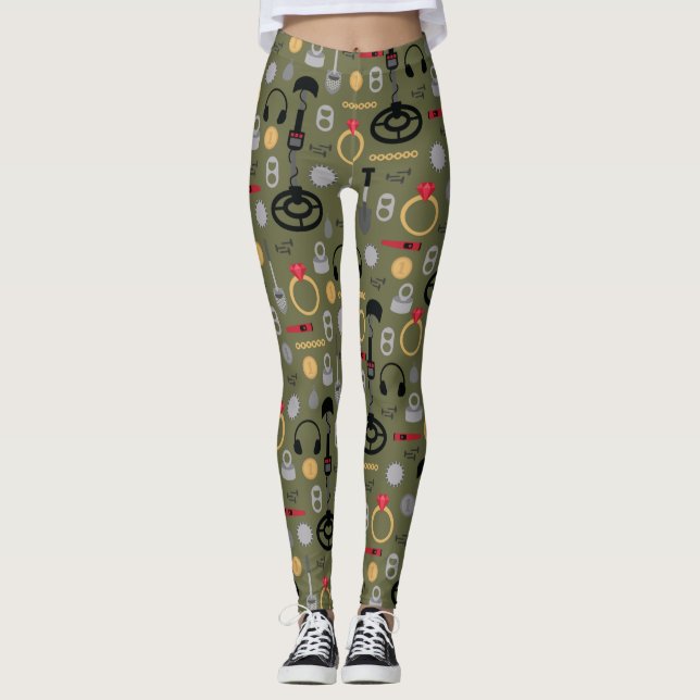 Leggings Leggencias de detección metalizado (Anverso)