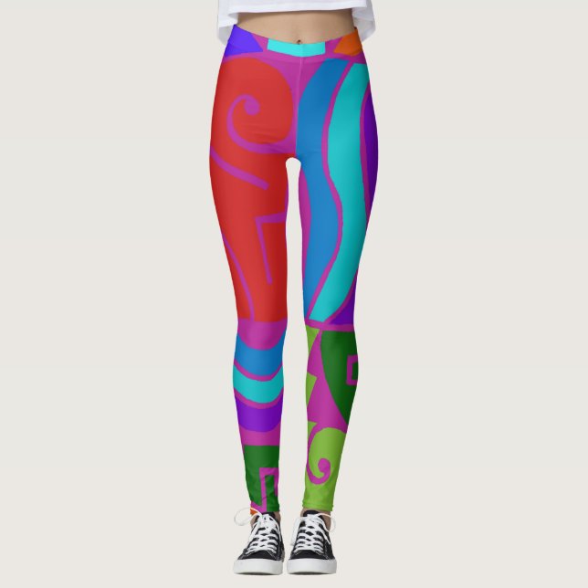 Leggings Leggencias de diseñador únicas (Anverso)