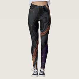 Leggings Leggencias de diseño de Ai negro | Yoga elegante y