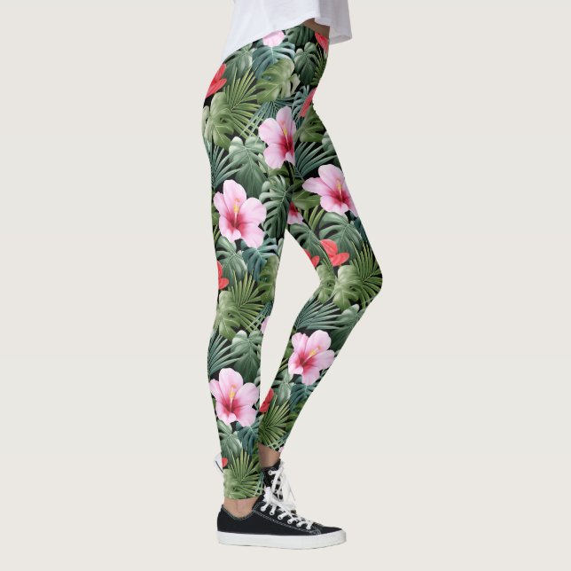 Leggings Leggencias de diseño floral (Derecha)