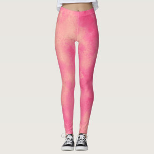 Leggings Leggencias de efecto de nube de arena rosa