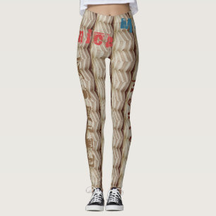 Leggings Leggencias de ejercicio de nombres personalizados