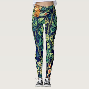 Leggings Leggencias de elegancia de estilo faisán de época