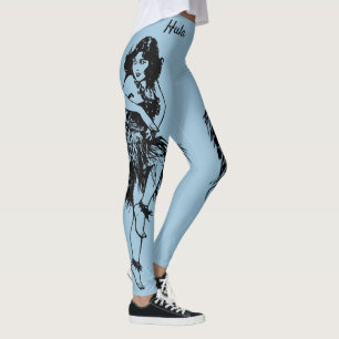 Leggings Leggencias de entrenamiento de arte original de Hu