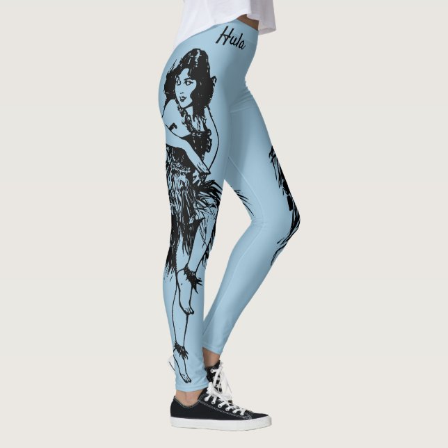 Leggings Leggencias de entrenamiento de arte original de Hu (Derecha)