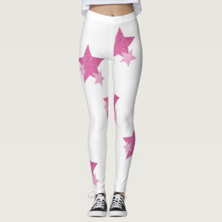 Leggings Leggencias de estrellas rosas