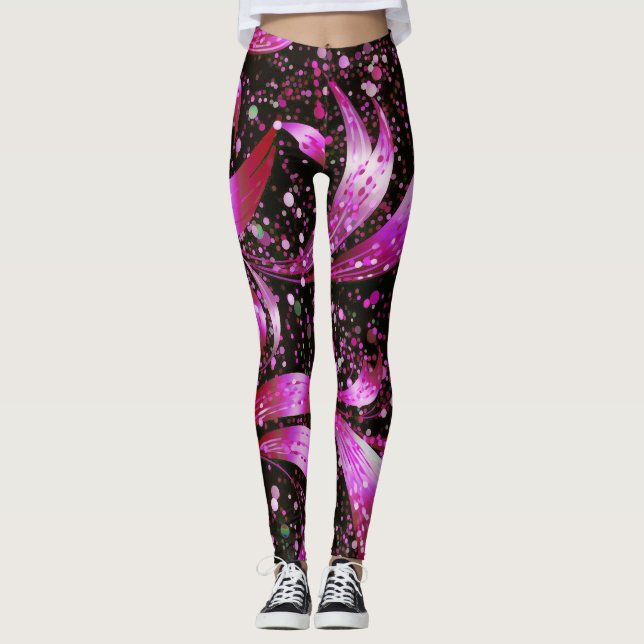 Leggings Leggencias de fantasía rosada (Anverso)