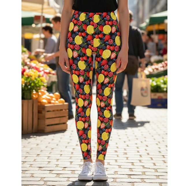 Leggings Leggencias de frutas brillantes y audaces (Subido por el creador)