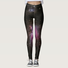 Leggings Leggencias de galaxia de nebulosa rosa cósmica