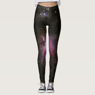 Leggings Leggencias de galaxia de nebulosa rosa cósmica