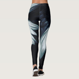 Leggings Leggencias de girasol blanco y negro