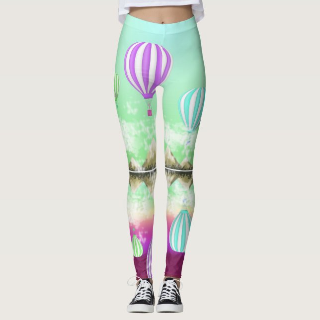 Leggings Leggencias de globos de aire caliente (Anverso)