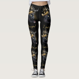 Leggings Leggencias de Halloween para gato negro mágico per