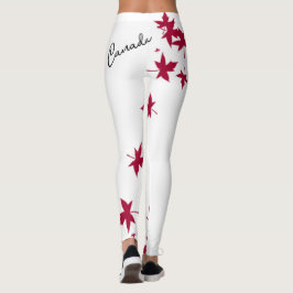 Leggings Leggencias de hojas de arce de Canadá