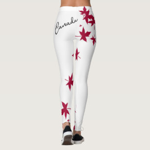 Leggings Leggencias de hojas de arce de Canadá